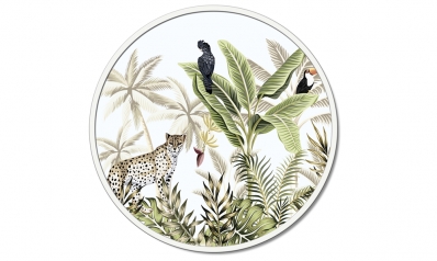 Круглая картина Pintdecor Giungla Incorniciata