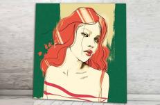 Картина Pintdecor Red woman g1006