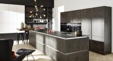 Кухня Nolte Modern Portland anthracite/ Corona arctic white